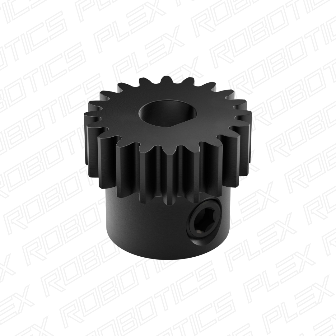 2303 Series Steel, MOD 0.8 Pinion Gear (6mm D-Bore)