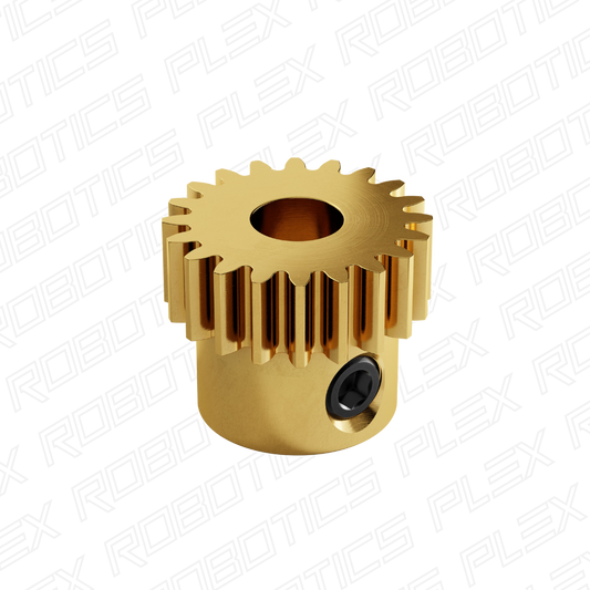 2304 Series Brass, MOD 0.8 Pinion Gear (6mm Bore)