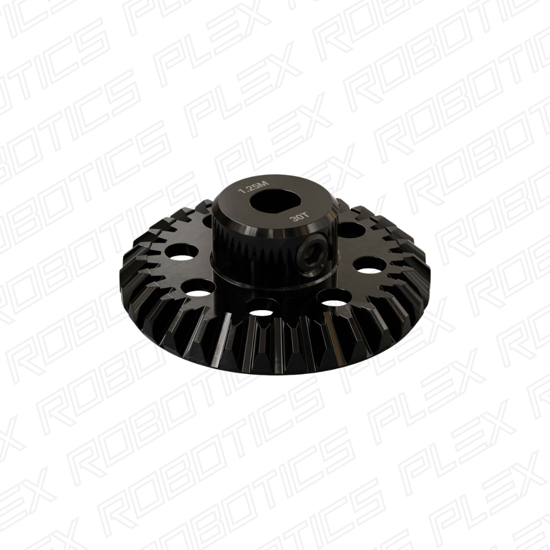 2315 Series, Steel Miter Gear (MOD 1.25, Set-Screw, 6mm D-Bore, 30 Tooth)