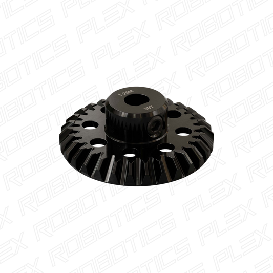 2315 Series, Steel Miter Gear (MOD 1.25, Set-Screw, 6mm D-Bore, 30 Tooth)