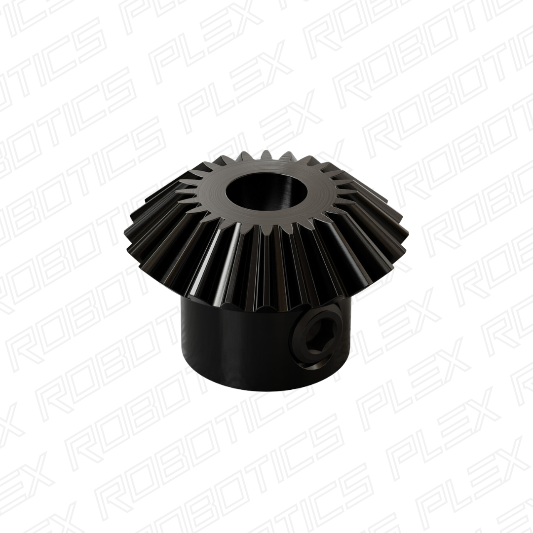 2317 Series MOD 0.8 Steel Miter Gear (Set-Screw, 6mm Round Bore, 24 Tooth)