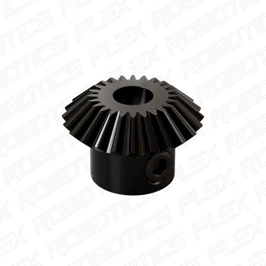 2317 Series MOD 0.8 Steel Miter Gear (Set-Screw, 6mm Round Bore, 24 Tooth)