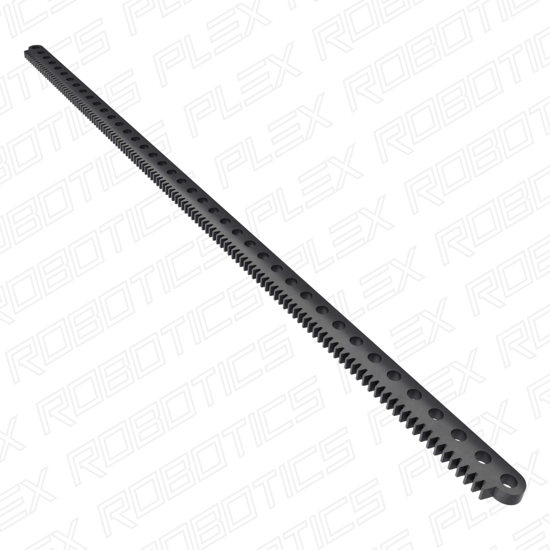 Acetal MOD 0.8 Gear Rack (118 Tooth, 41 Hole)