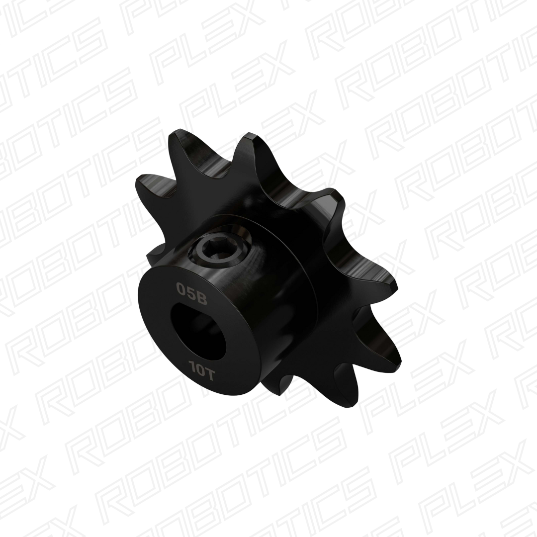 3307 Series 8mm Pitch Steel Set-Screw Sprocket (6mm D-Bore, 10 Tooth)