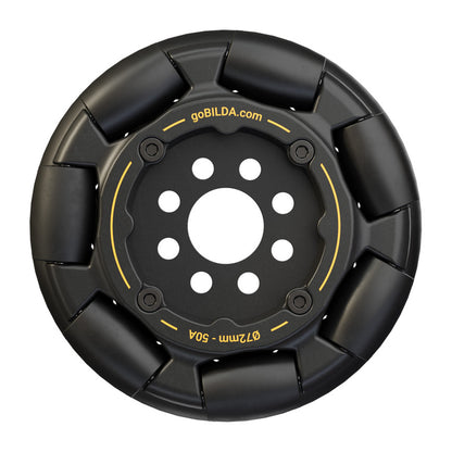 72mm Omni Wheel (14mm Bore, 50A Durometer)