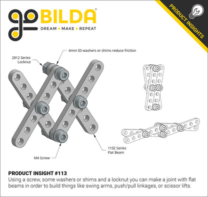 1102 Series Flat Beams - 2 Pack