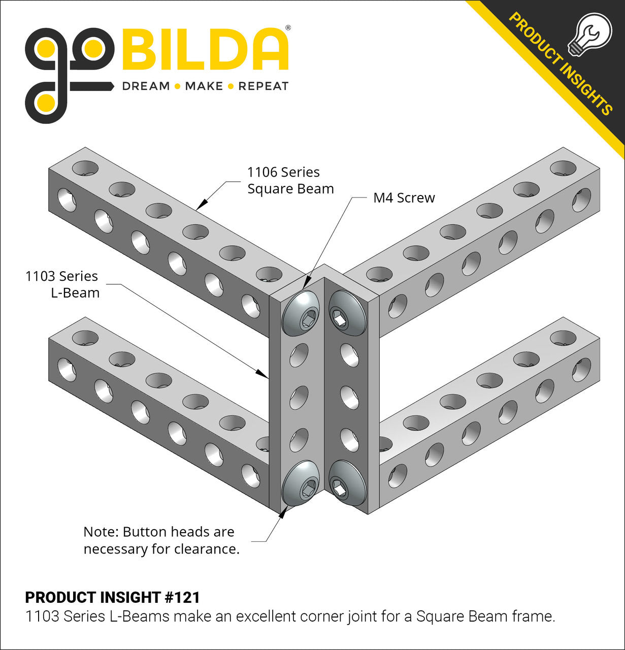 1103 Series L-Beams - 2 Pack