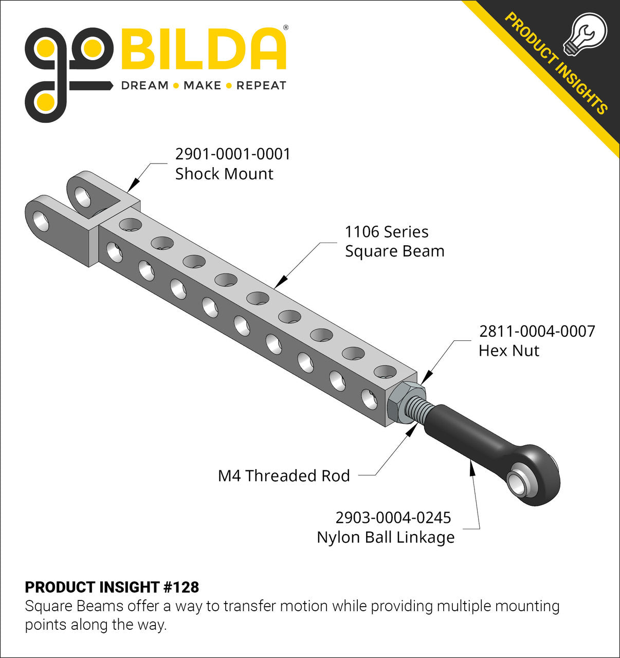 1106 Series Square Beam