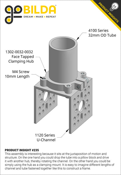 4100 Series Aluminum Tube (27mm ID x 32mm OD)