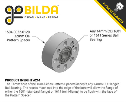 1504 Series 32mm OD Pattern Spacer