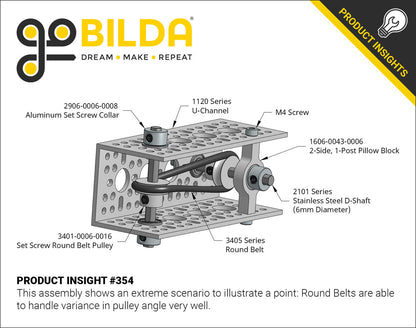 3405 Series Round Belt (5mm Cord Diameter)