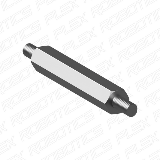 Hexagonal Standoff with External Thread on Both Ends (Stainless Steel, M4, SW = 7mm, OD = 8mm) (10 pcs.)