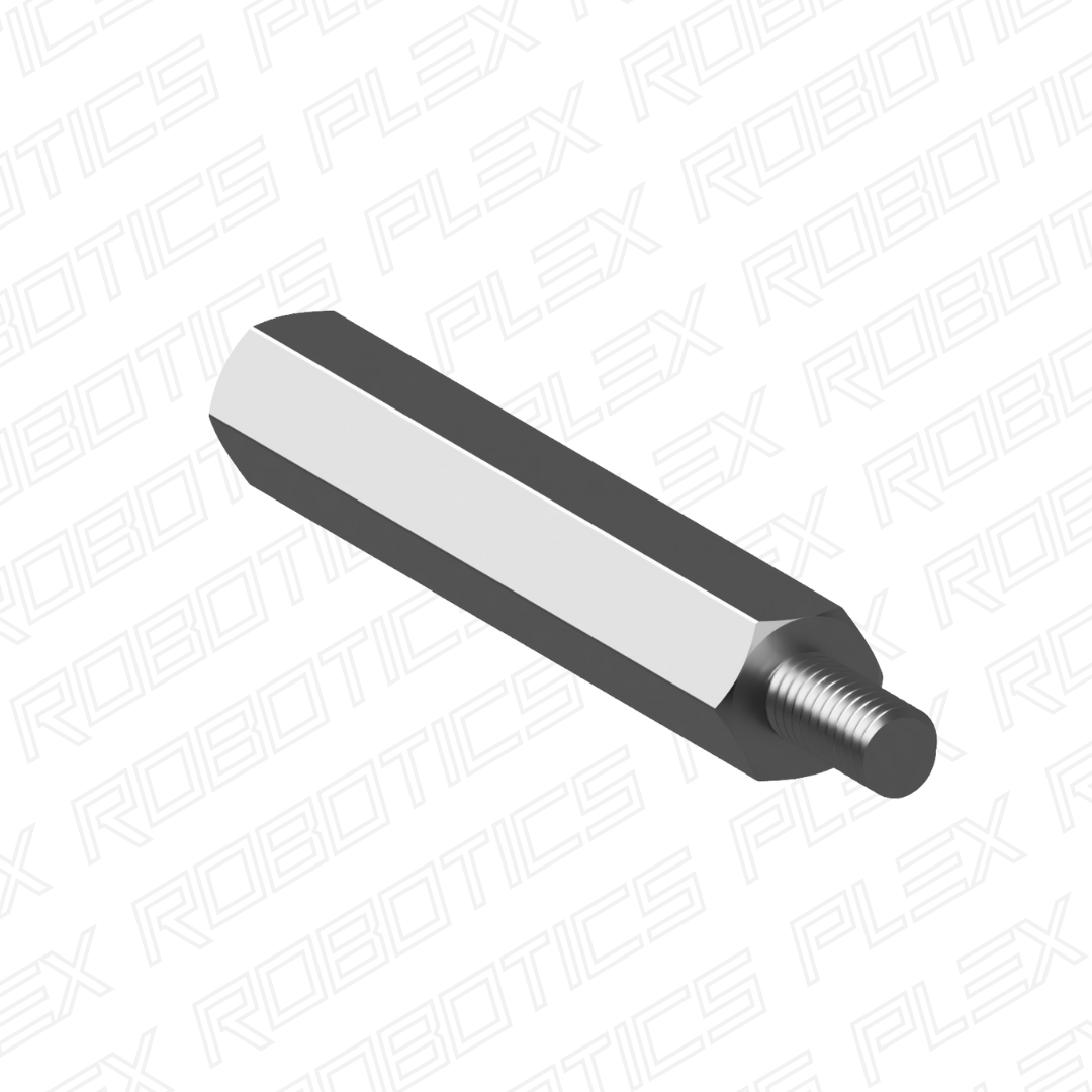 Hexagonal Standoff with Internal and External Threaded Ends (Stainless Steel, M4, SW = 7mm, OD = 8mm) (10 Pcs.)