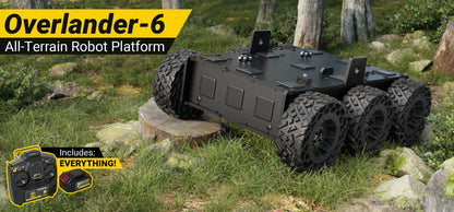 Overlander-6 All-Terrain Robot Platform (25lb Payload, 3.8mph) (Without Battery & Charger)